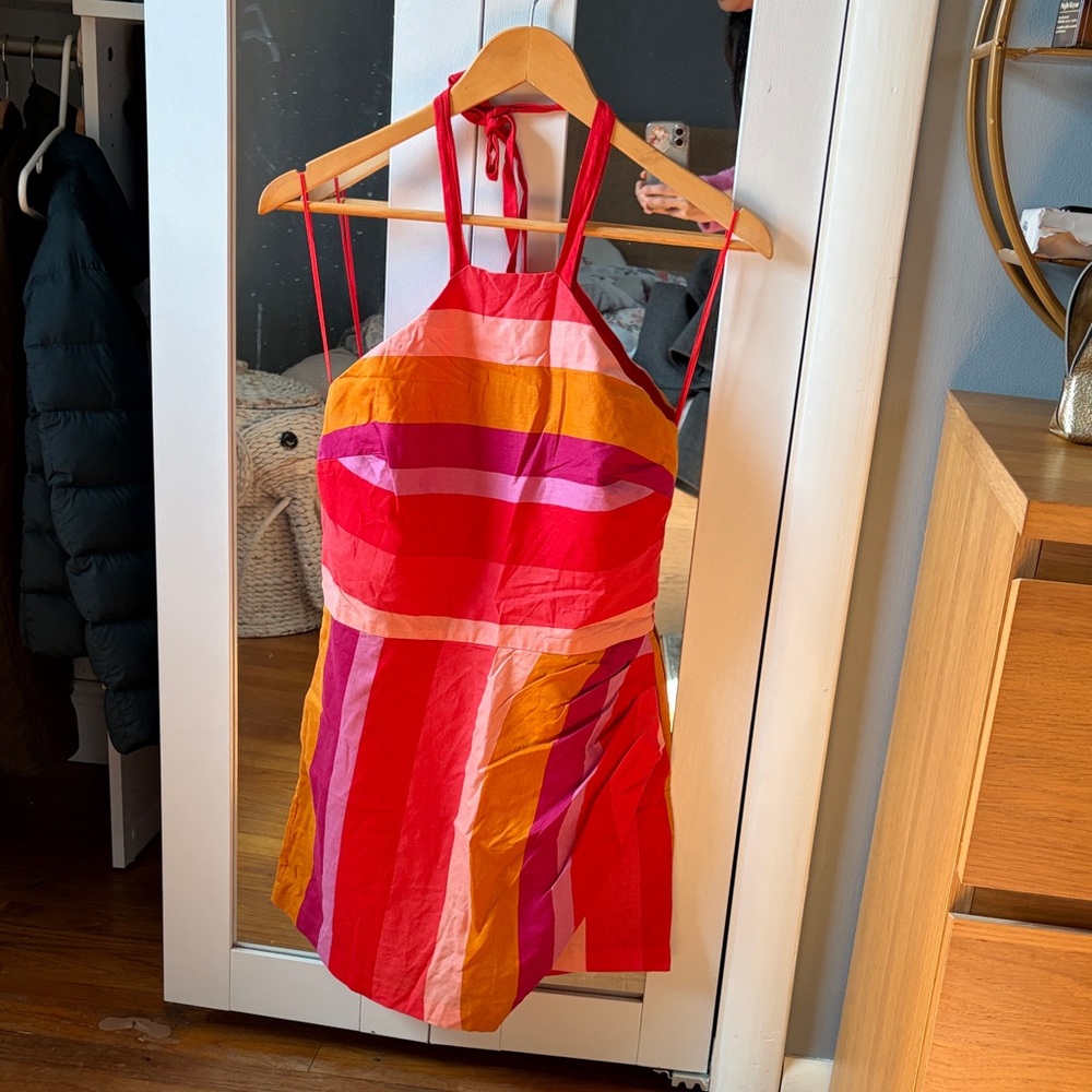 Express Multicolor Striped Jumpsuit/Romper